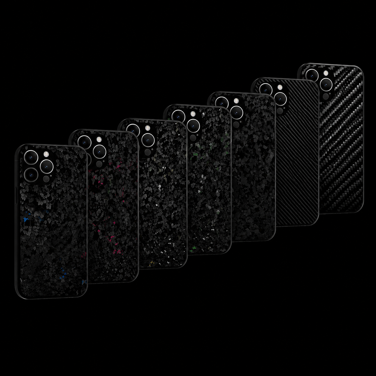 Forged Carbon Fiber Phone Case For iPhone